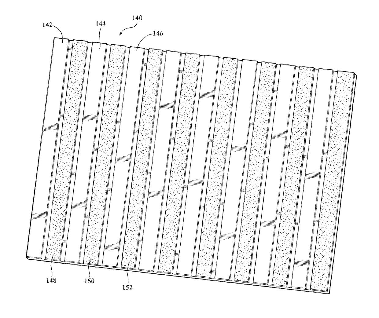 Non-skid safety mat for providing adhering support when placed upon a sloping roof