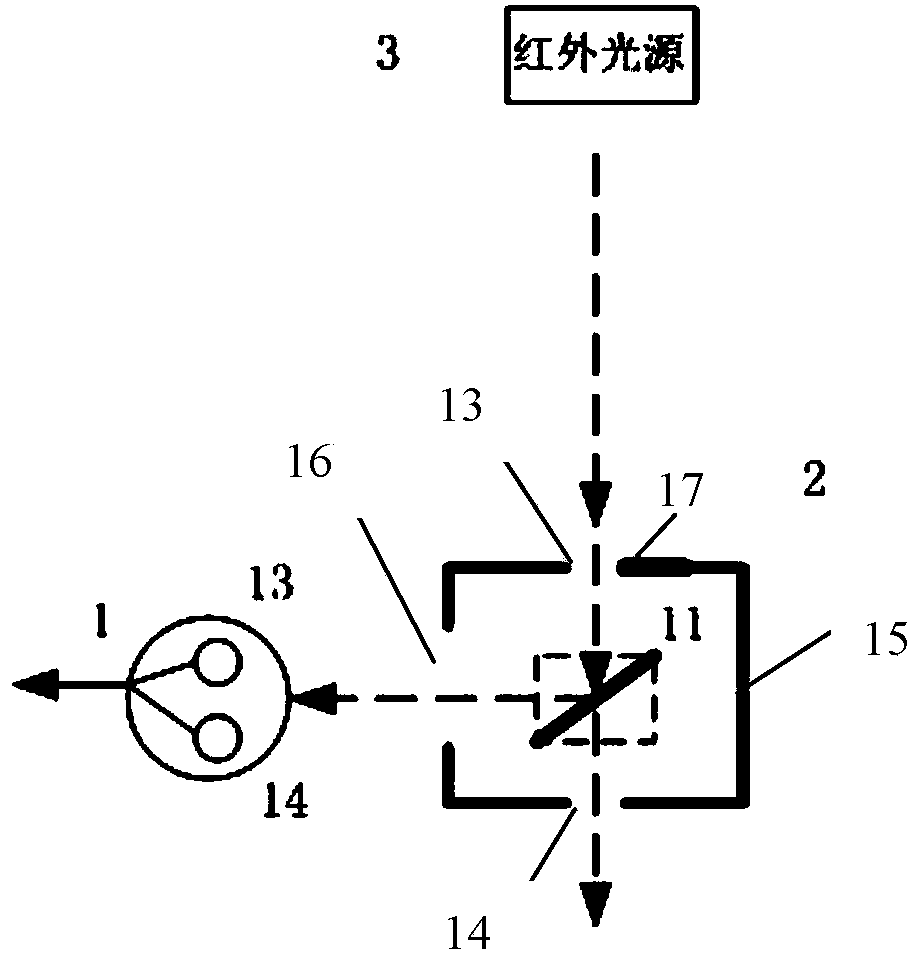 Airplane residual ice monitoring device capable of eliminating environment interference