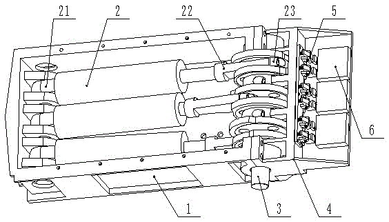 Crankshaft for Equal Distribution Angle Hydraulic Cylinder Motor