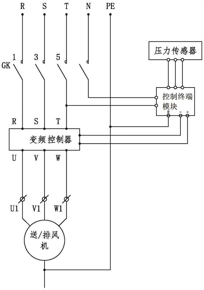 Variable-frequency variable-air-volume air pressure balancing system and method for laboratory waste gas treatment equipment