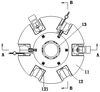 Automobile evaporator steel wire automatic cut-off device