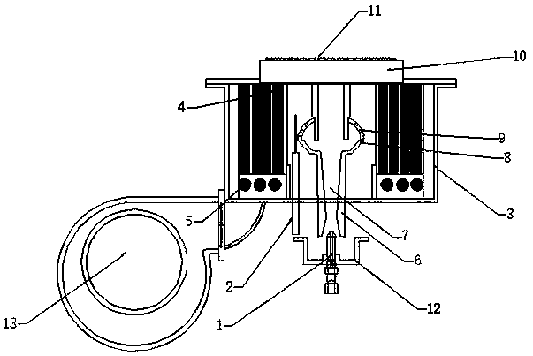 Electronic vaporizing combustion equipment based on alcohol-based liquid fuel