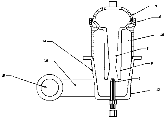 Electronic vaporizing combustion equipment based on alcohol-based liquid fuel