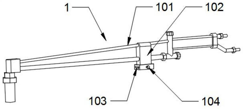 Adjustable arc-shaped cutting device for gas welding