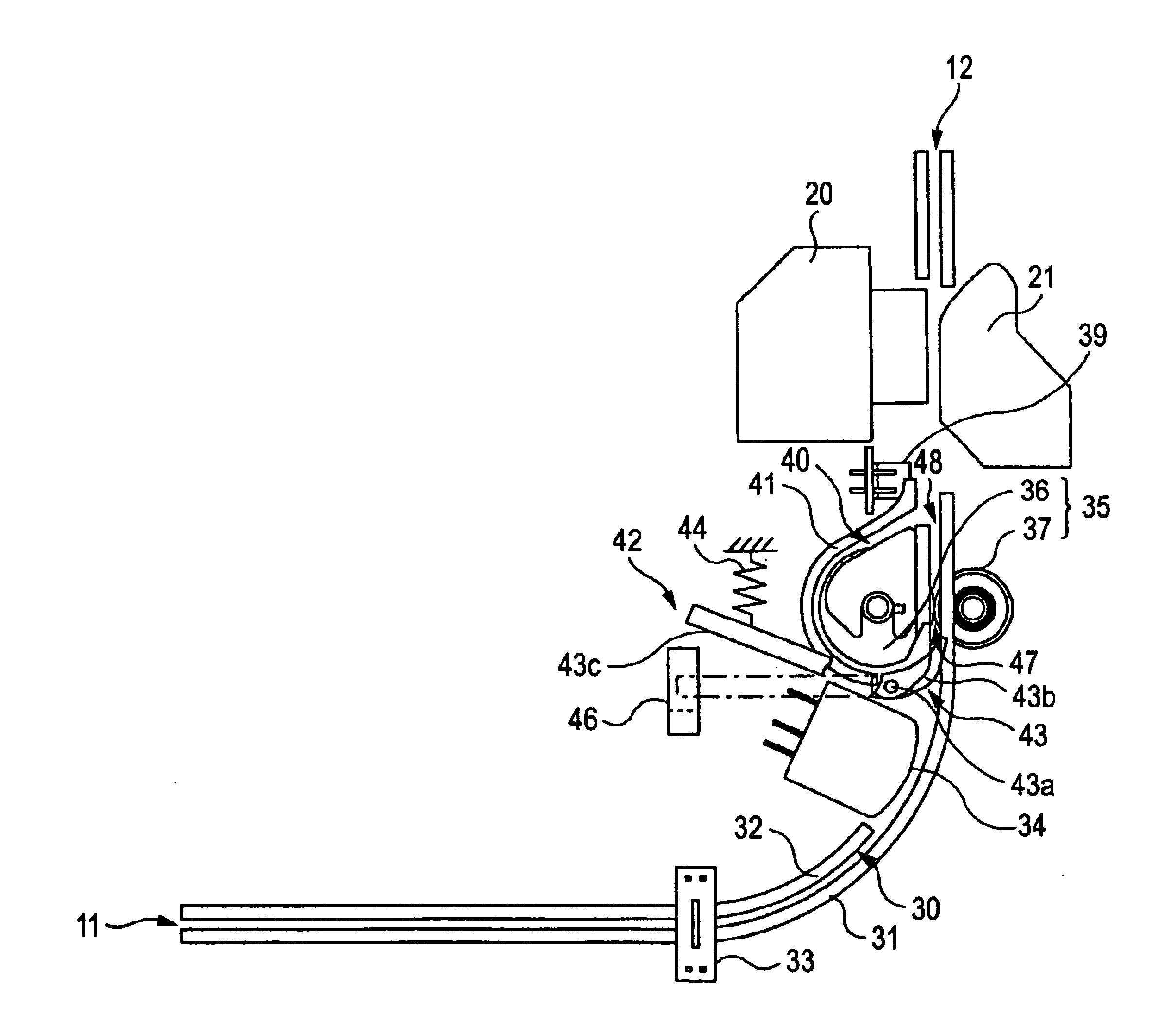 Printer with sheet reversal mechanism