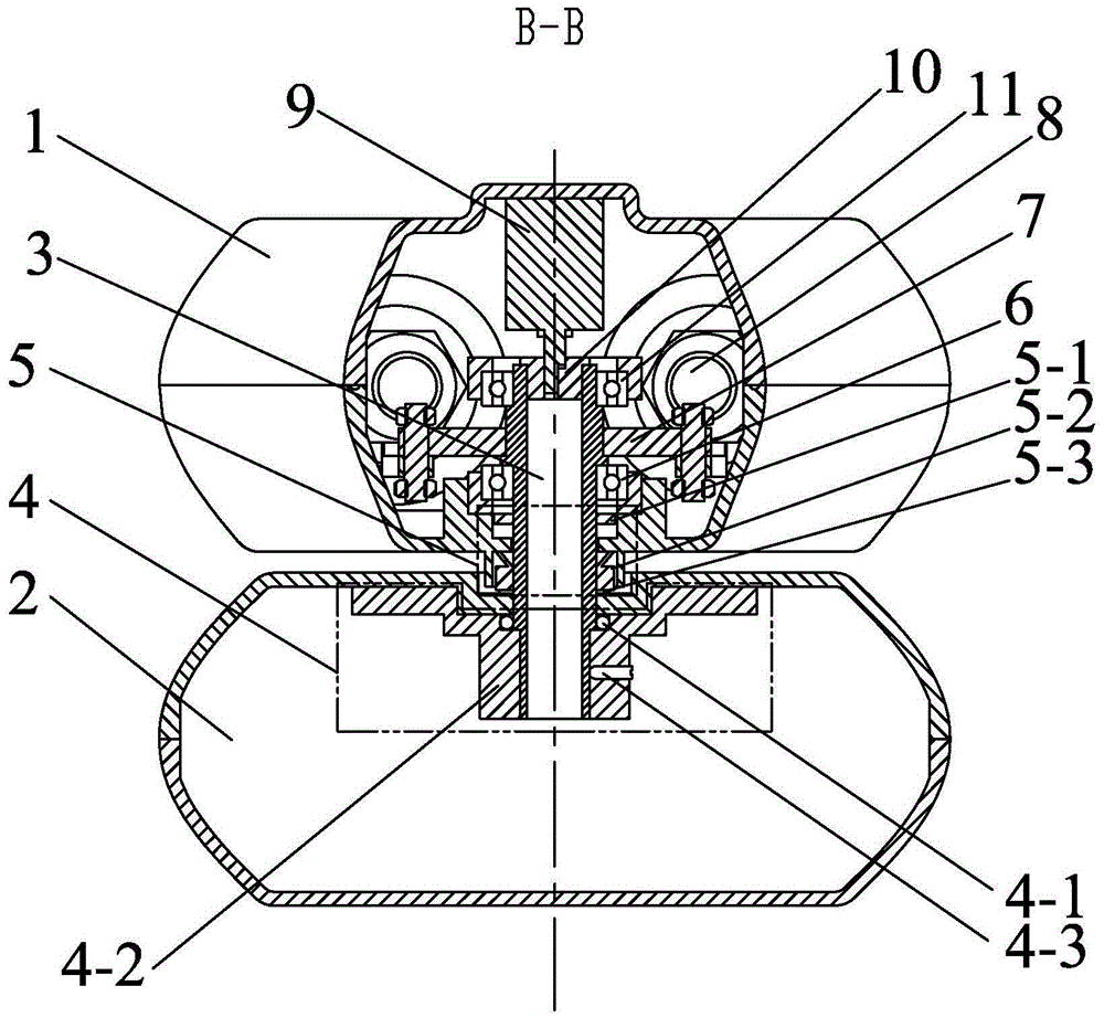 Single-freedom-degree rotating joint of underwater robot