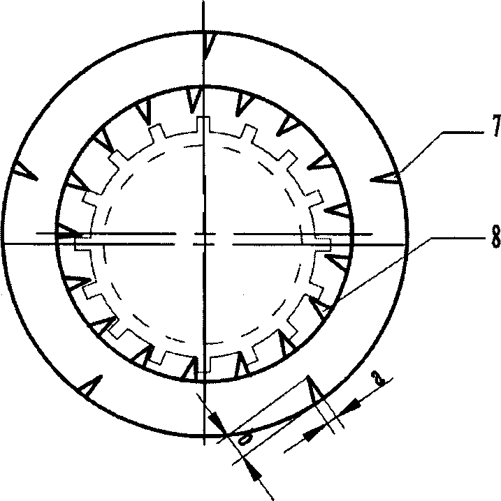 Interruption-rotating water granulation device