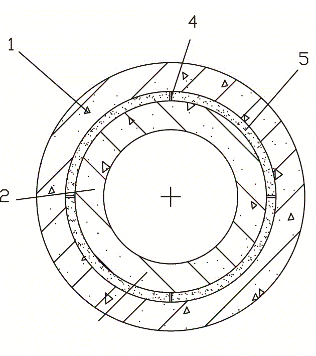 Coaxially-nested multi-section prefabricated tube pile and construction method thereof