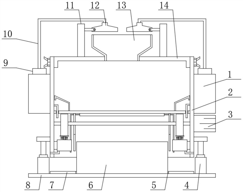 Medicinal material screening device with good dedusting effect for biotechnology research and development