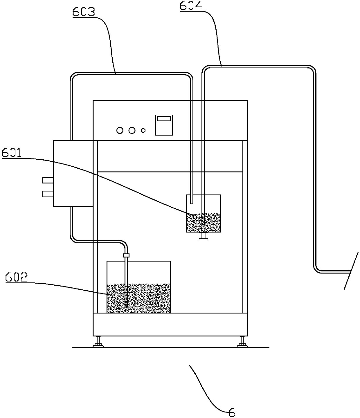 Vacuum extraction powder pump control system