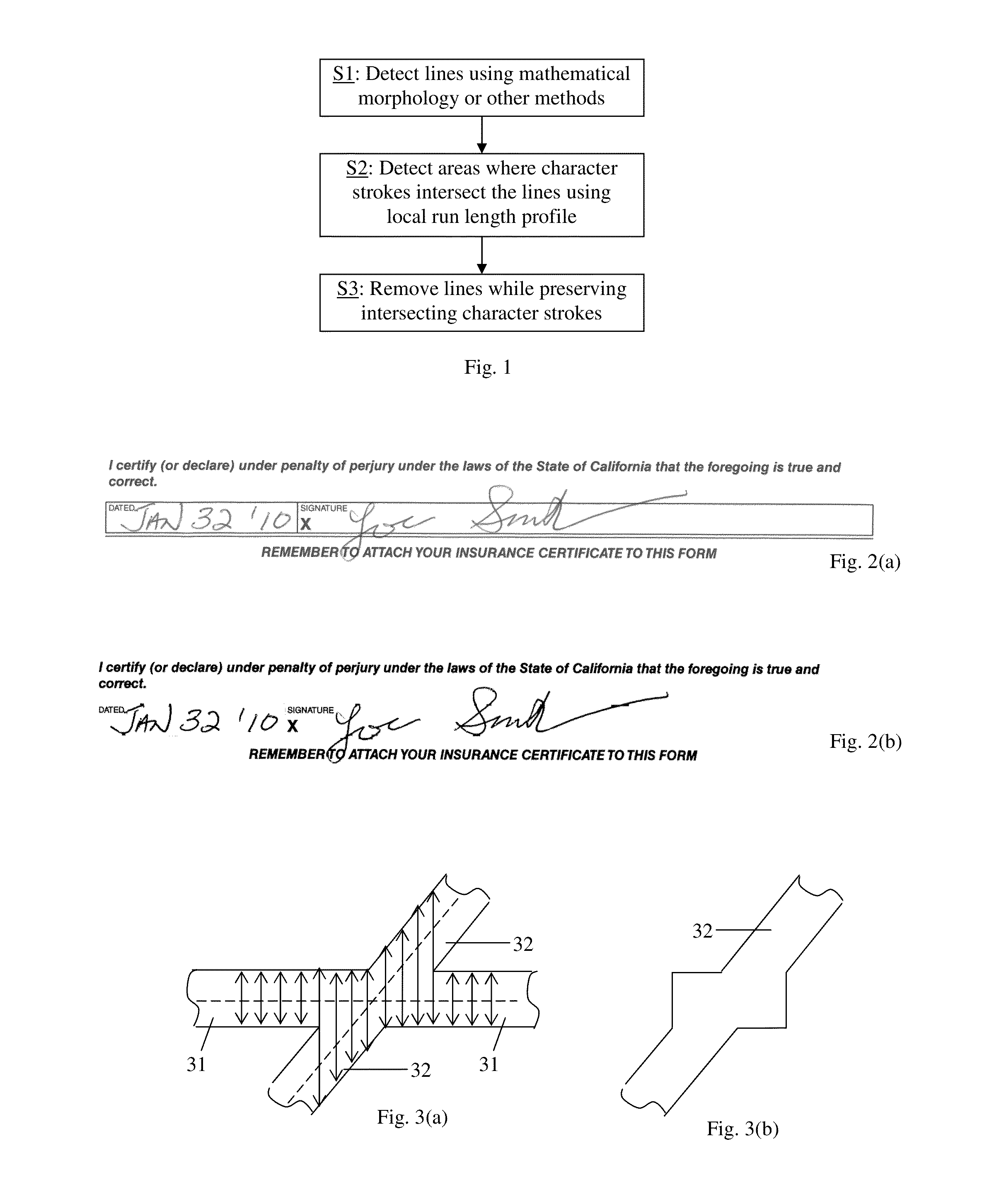 Removal of underlines and table lines in document images while preserving intersecting character strokes