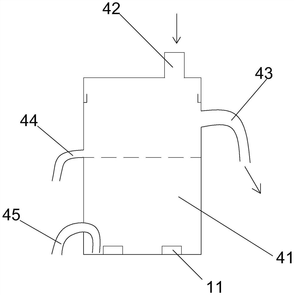 Annular spraying device