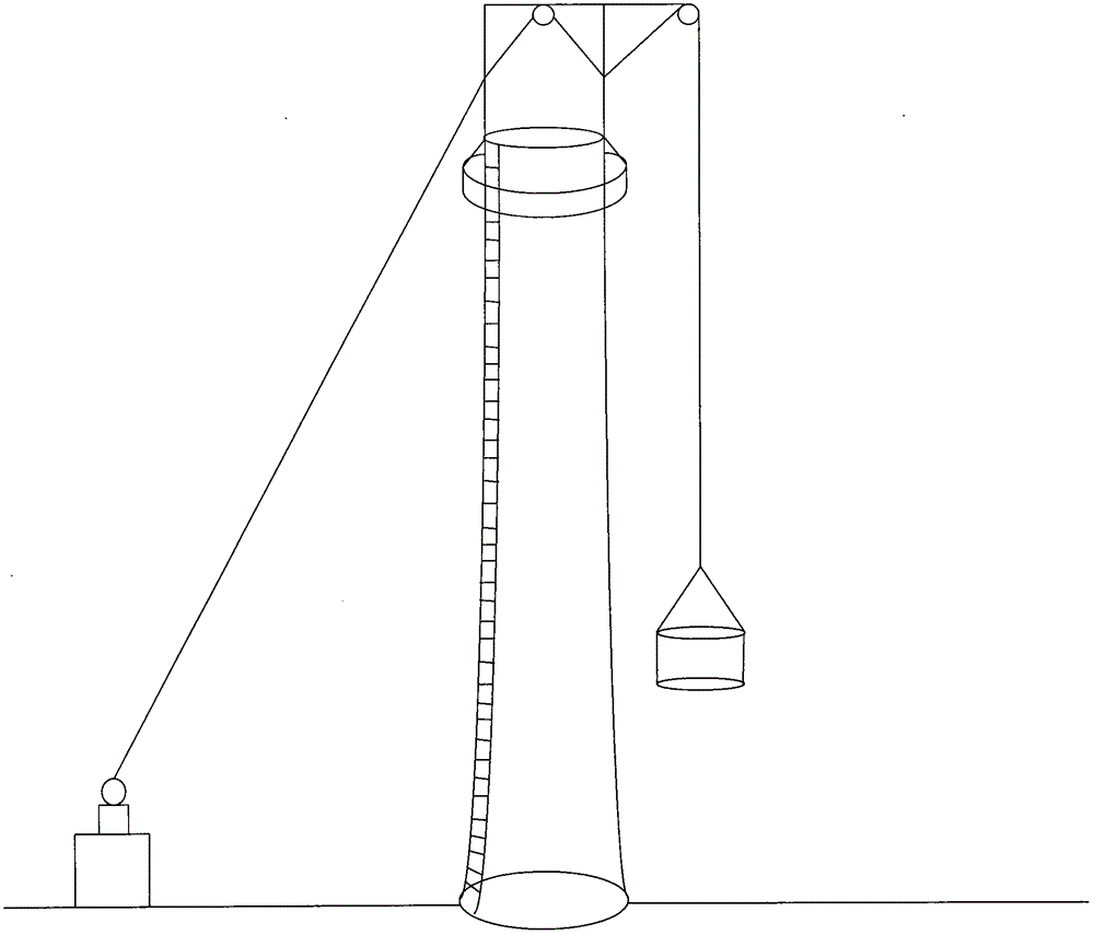 Chimney glass fiber reinforced plastic inner tube fast installation method