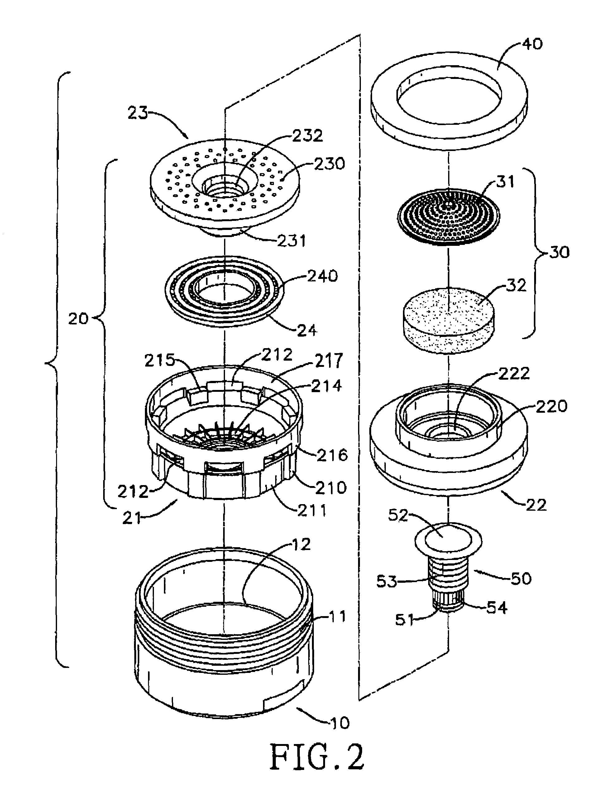 Spout for foaming and saving water