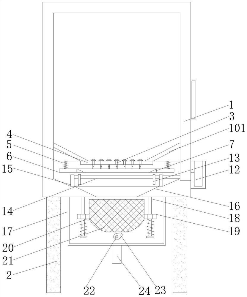 Shot blasting and sand blasting cleaning device