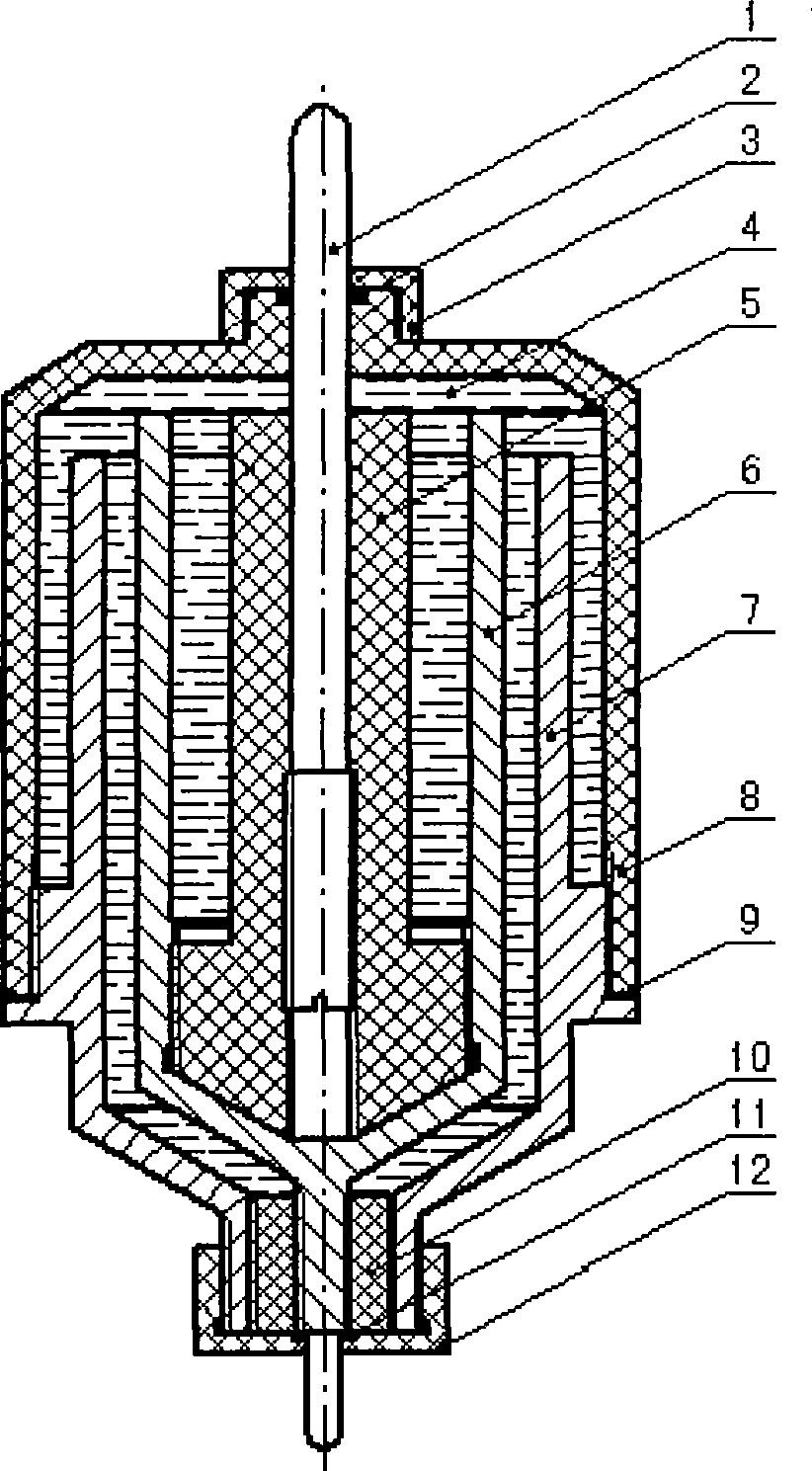 Coaxial structure capacitive divider for measuring ns high voltage pulse