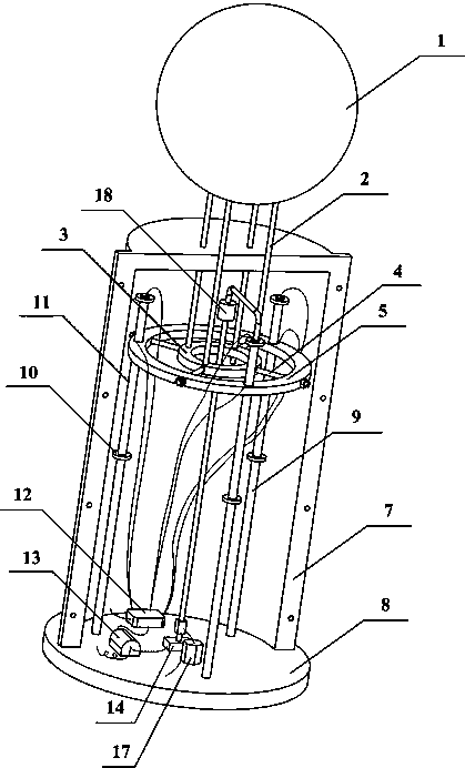 A device and method for dynamically monitoring ocean wave height and synchronously realizing friction power generation