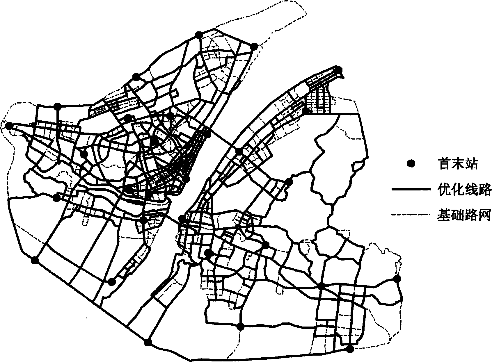 Station-based urban public traffic network optimized configuration method