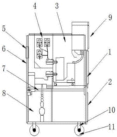 Front and rear-interlocking switch cabinet