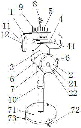 Simple-type safety warning tape box and device