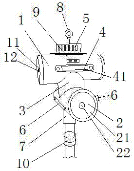 Simple-type safety warning tape box and device