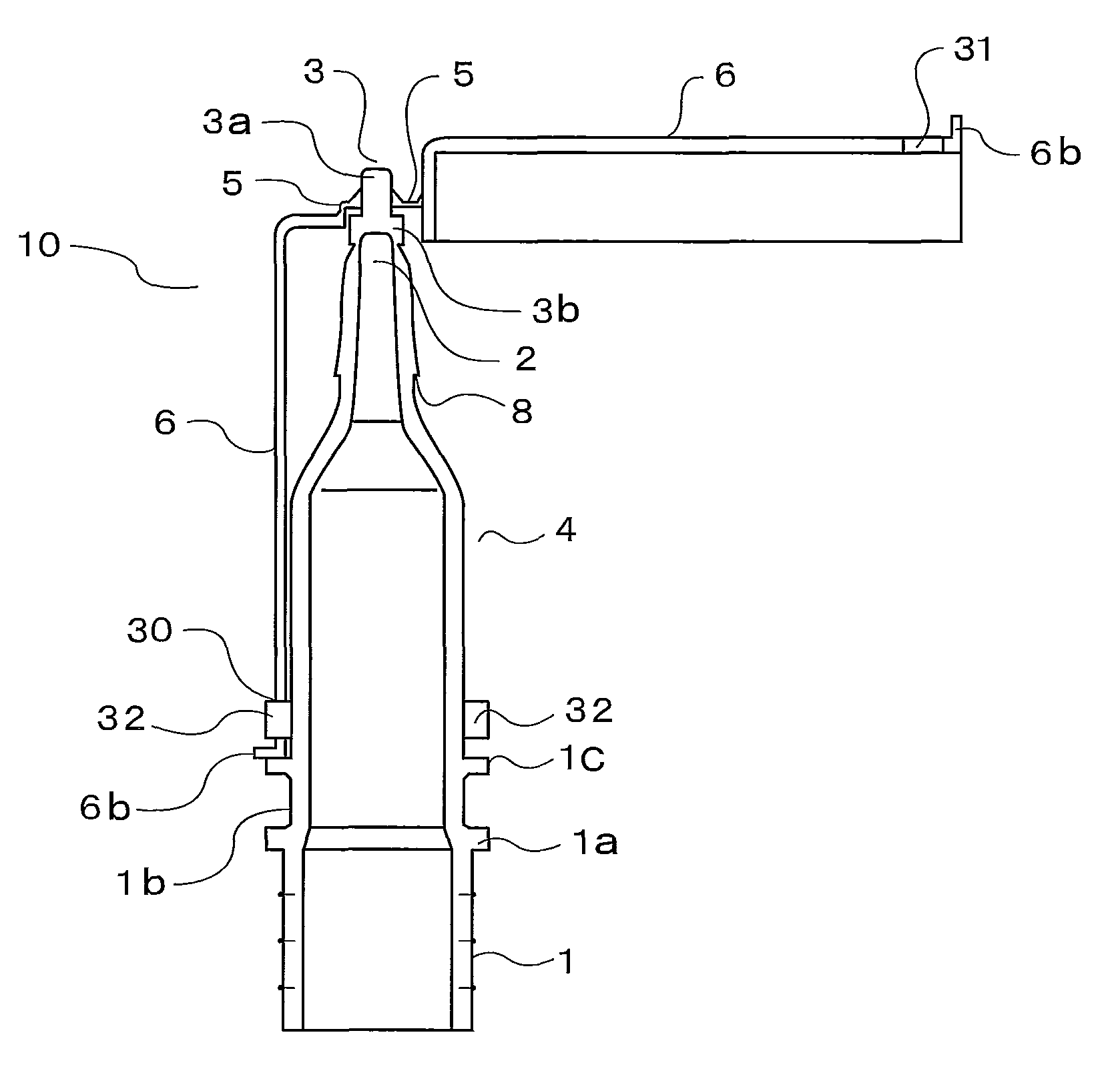 Pour spout member for packaging bag