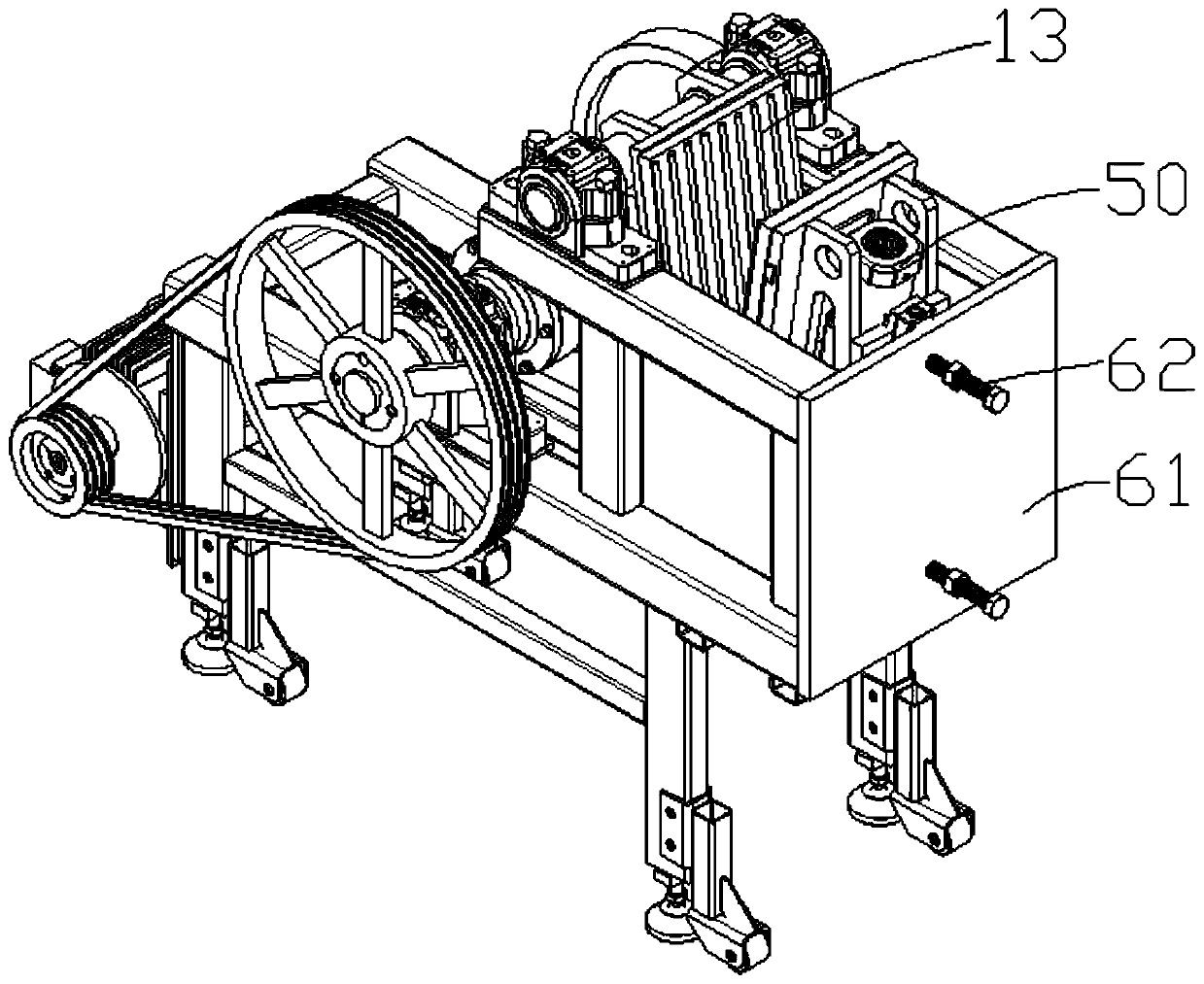 Crusher with adjustable jaw plate spacing