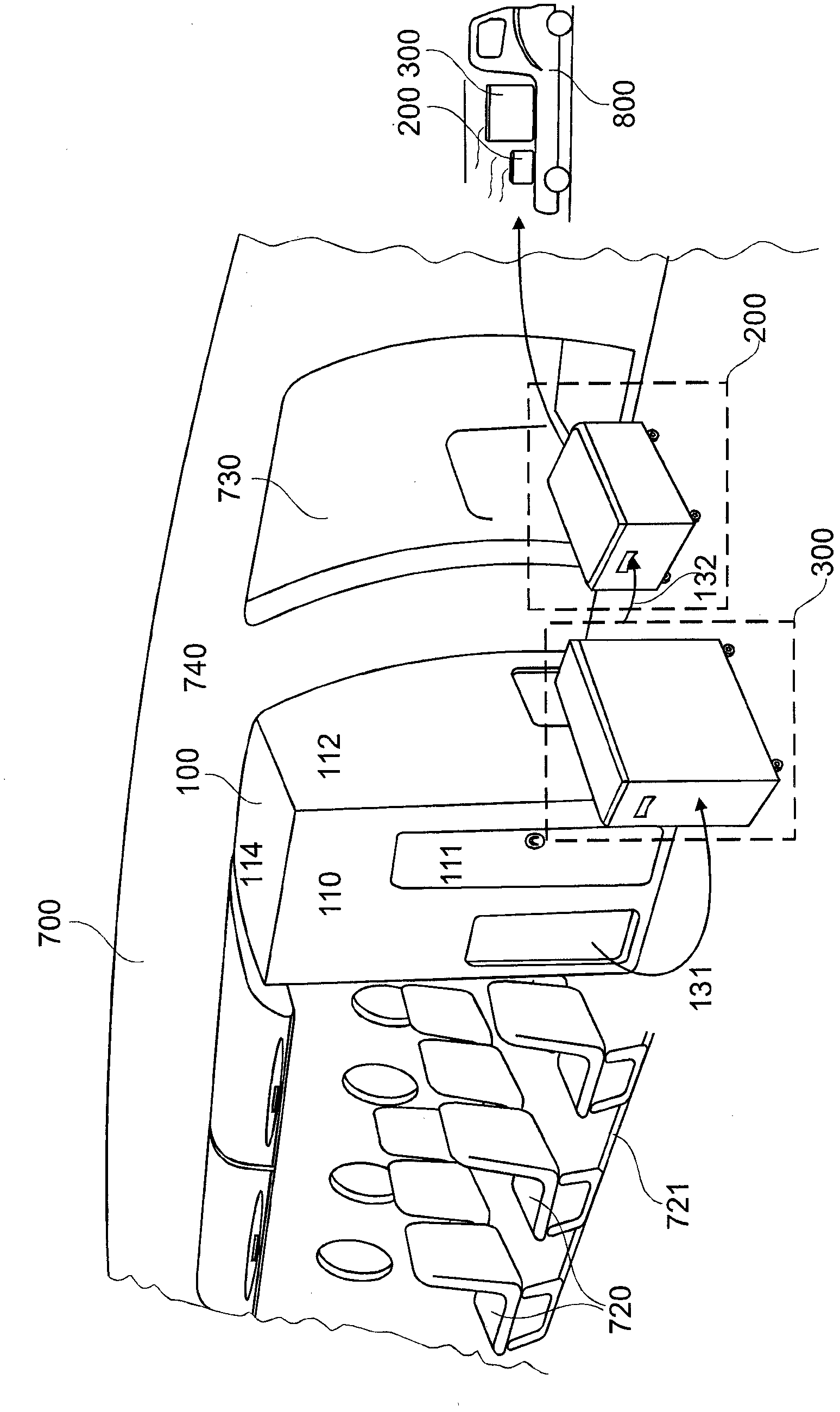 WC monument comprising a receiving region for a mobile sanitary unit