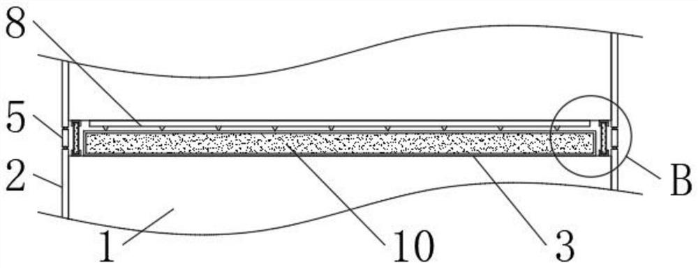 Fixed supporting device convenient for auxiliary protection for building curtain wall installation