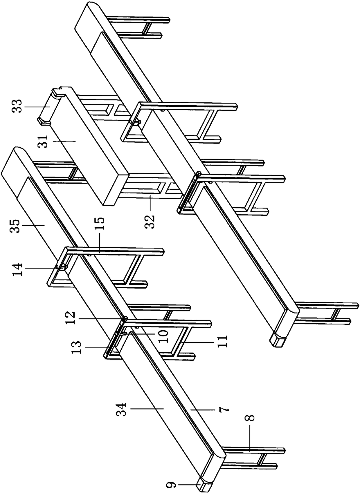 Rubber diaphragm automatic detection and diaphragm-folding device and method