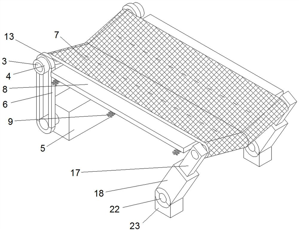 A high-efficiency intelligent three-dimensional cross express logistics sorting device