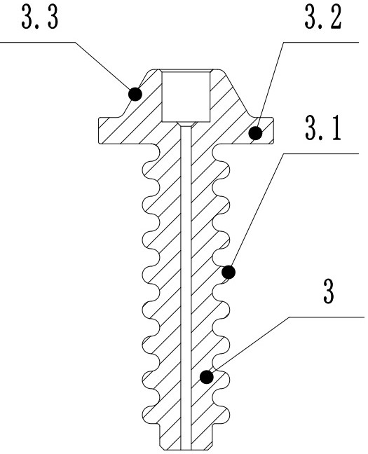 A railway switch pole withstand voltage detection tool