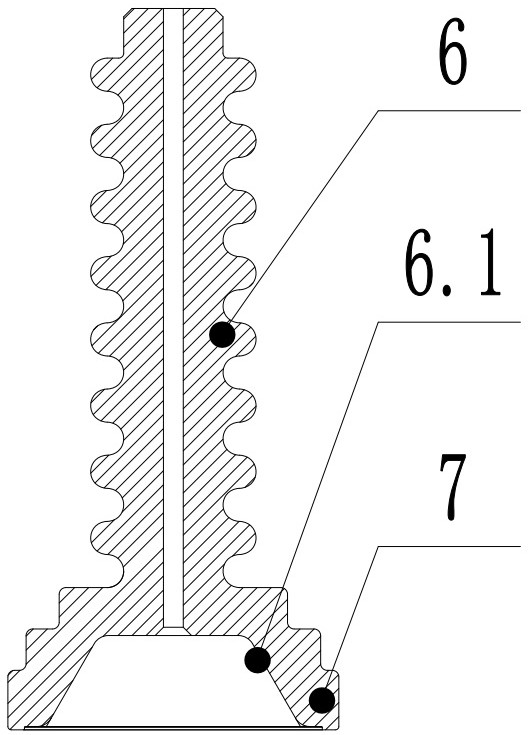 A railway switch pole withstand voltage detection tool