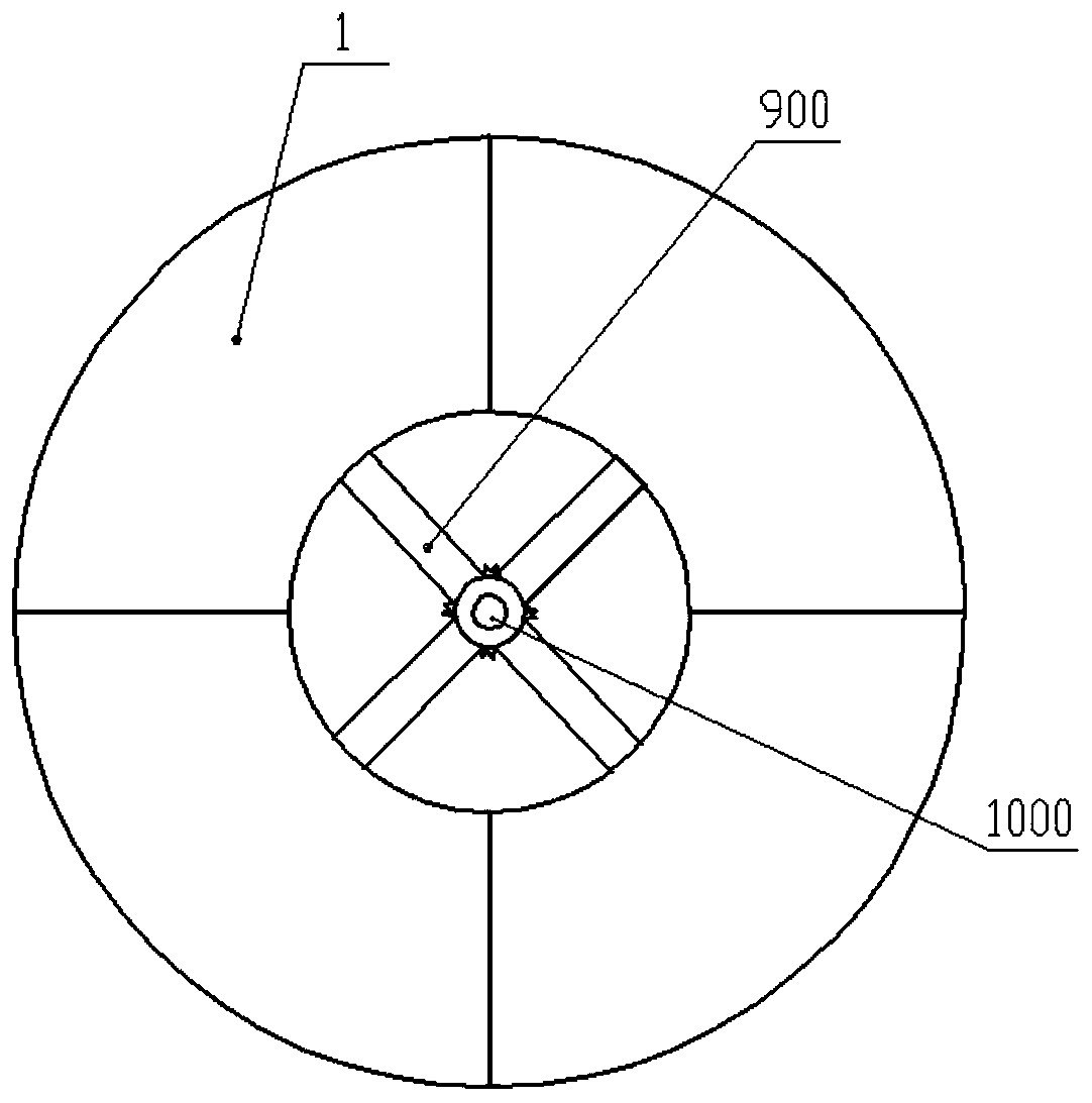 Watering and dust-settling device for civil construction site