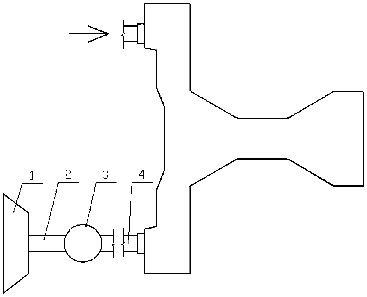 Watering and dust-settling device for civil construction site