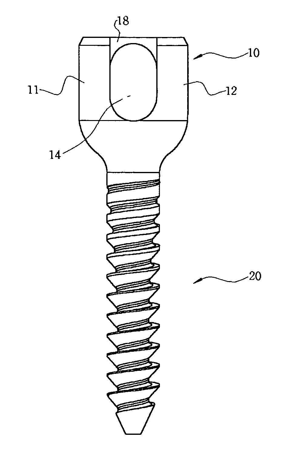 Pedicle screw and operating device thereof