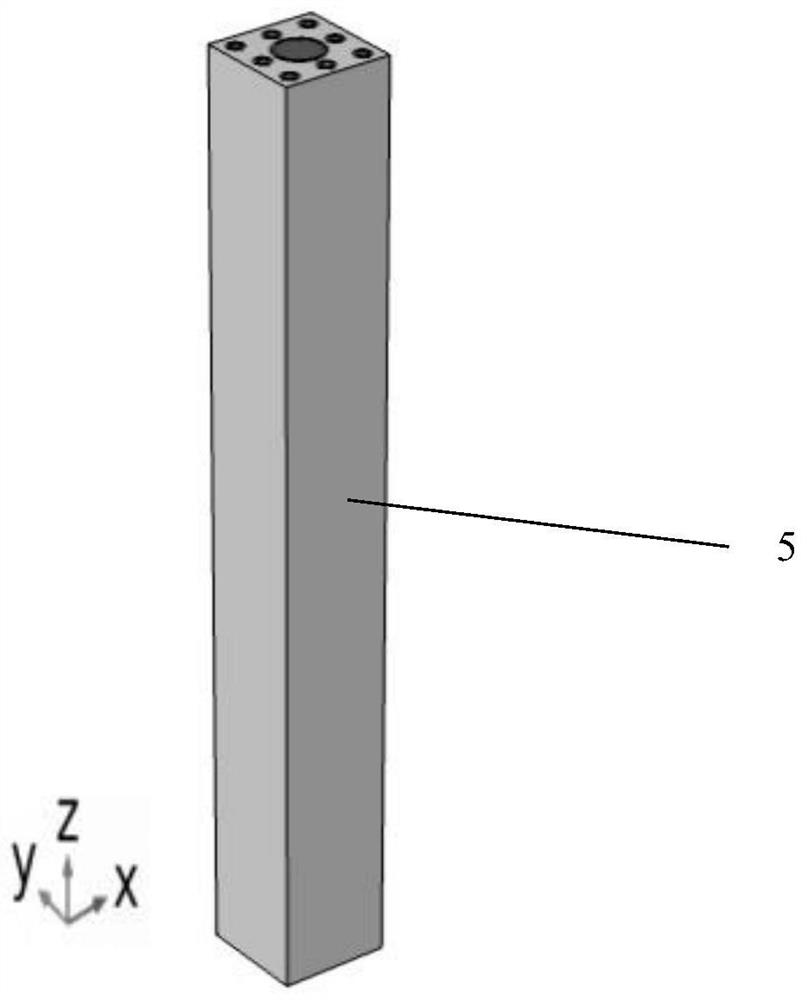 Low-frequency damping nine-sub-circular-pile earthquake meta-structure