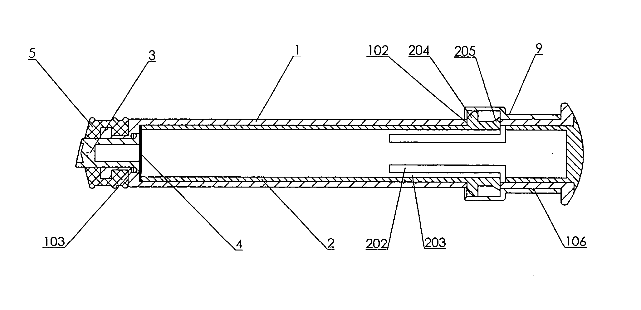 Cylindrical pushrod for needle-retracting safety injector and the needle-retraction controllable safety injector