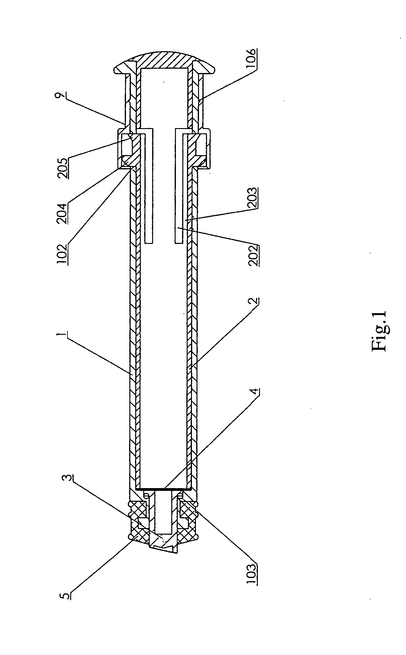 Cylindrical pushrod for needle-retracting safety injector and the needle-retraction controllable safety injector