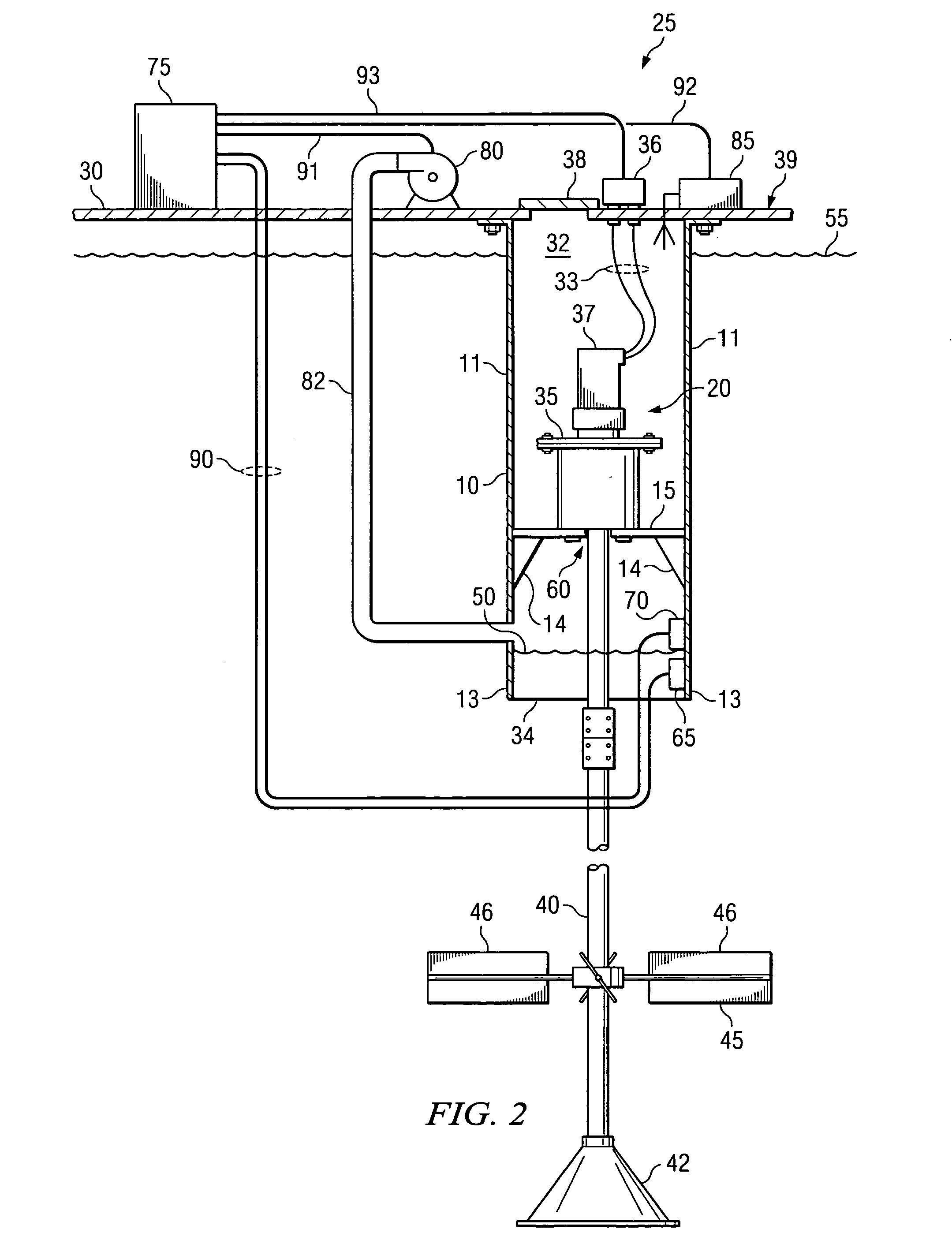 Mud tank with pressurized compartment