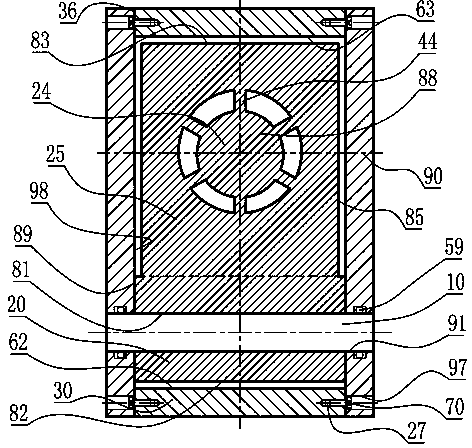 Welding head zinc alloy six-leaf connecting rib deformed flow way horizontal valve