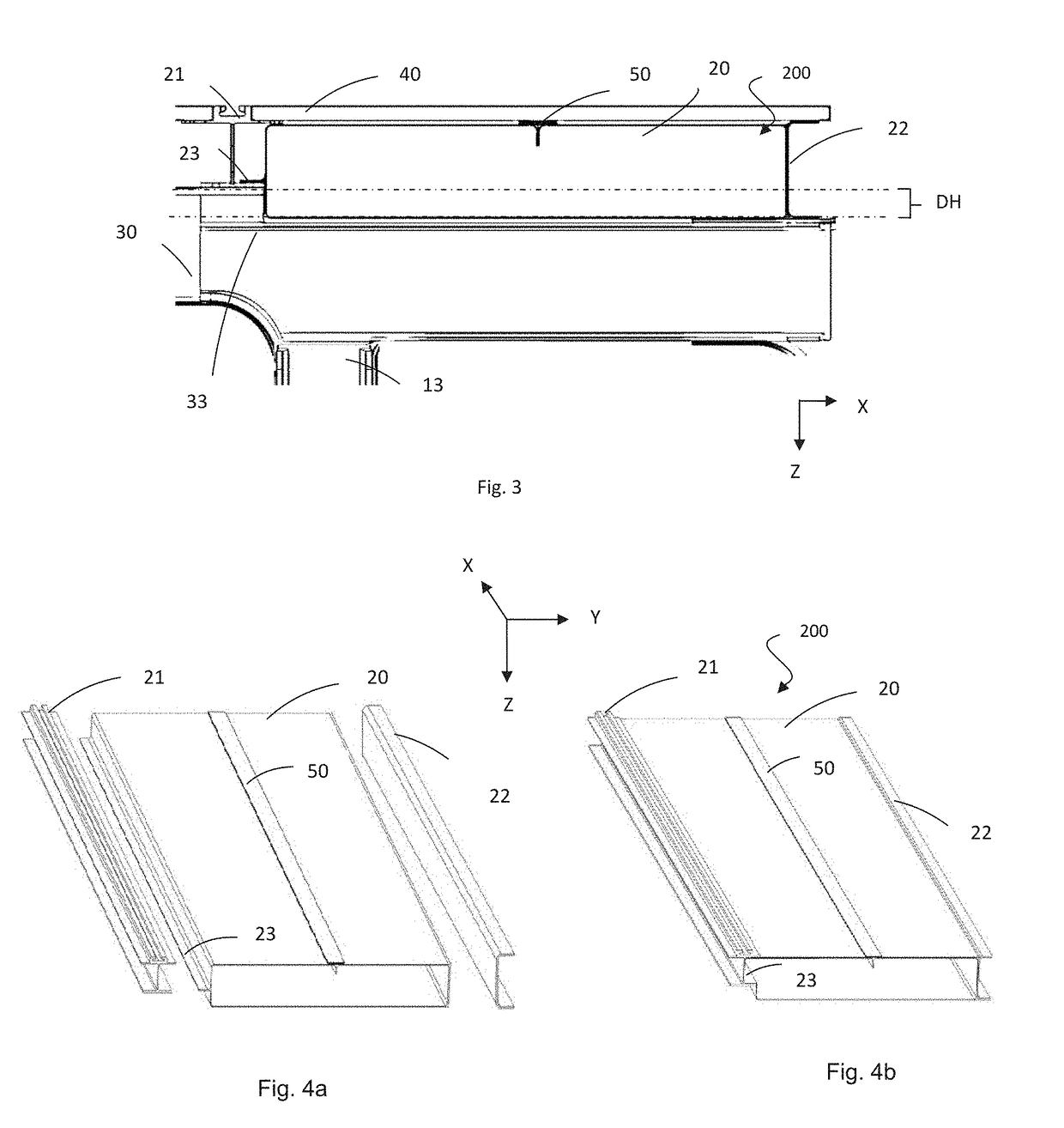 Fuselage and aircraft including an air distribution multifunctional substructure and assembly method