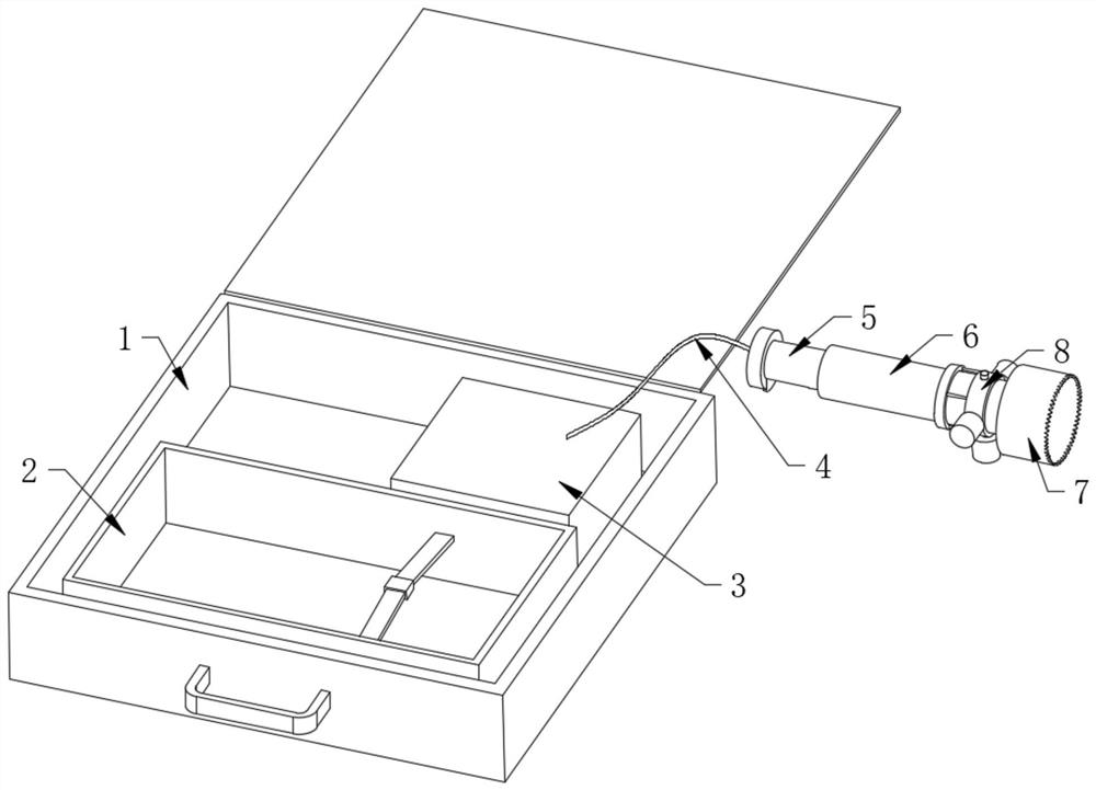 Isolation type food quality detection sampling device