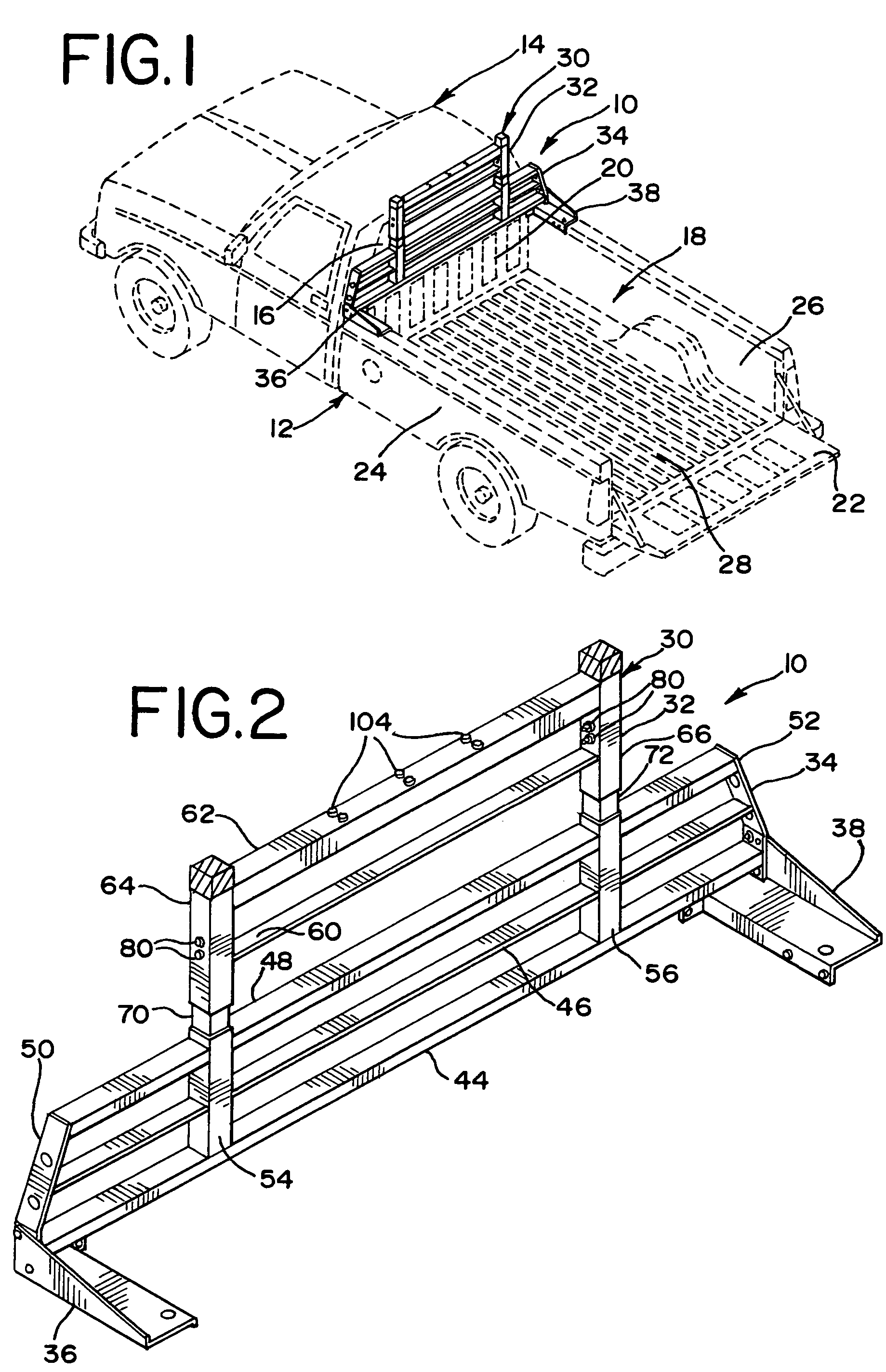 Headache rack for pickup trucks