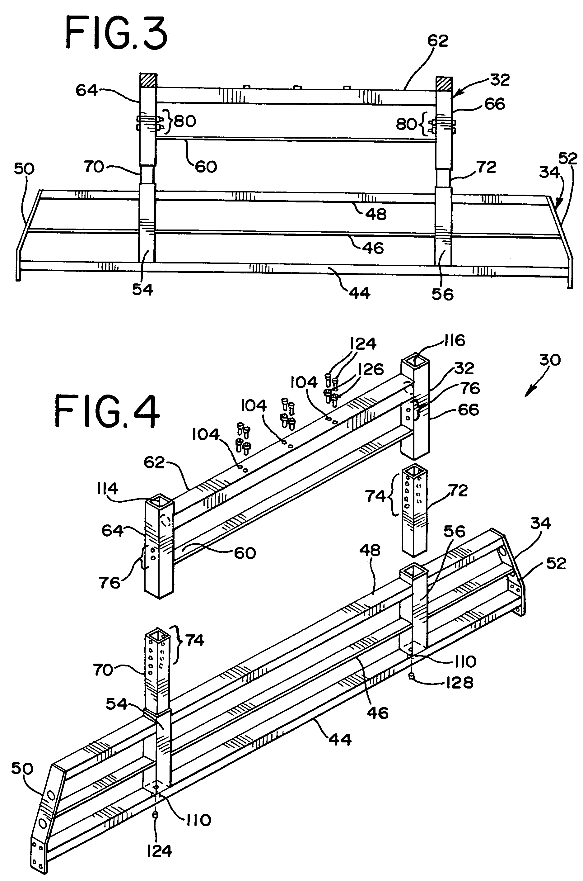 Headache rack for pickup trucks