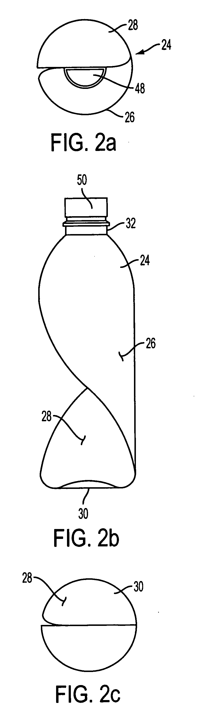 Multiple cavity bottle and method of manufacturing same