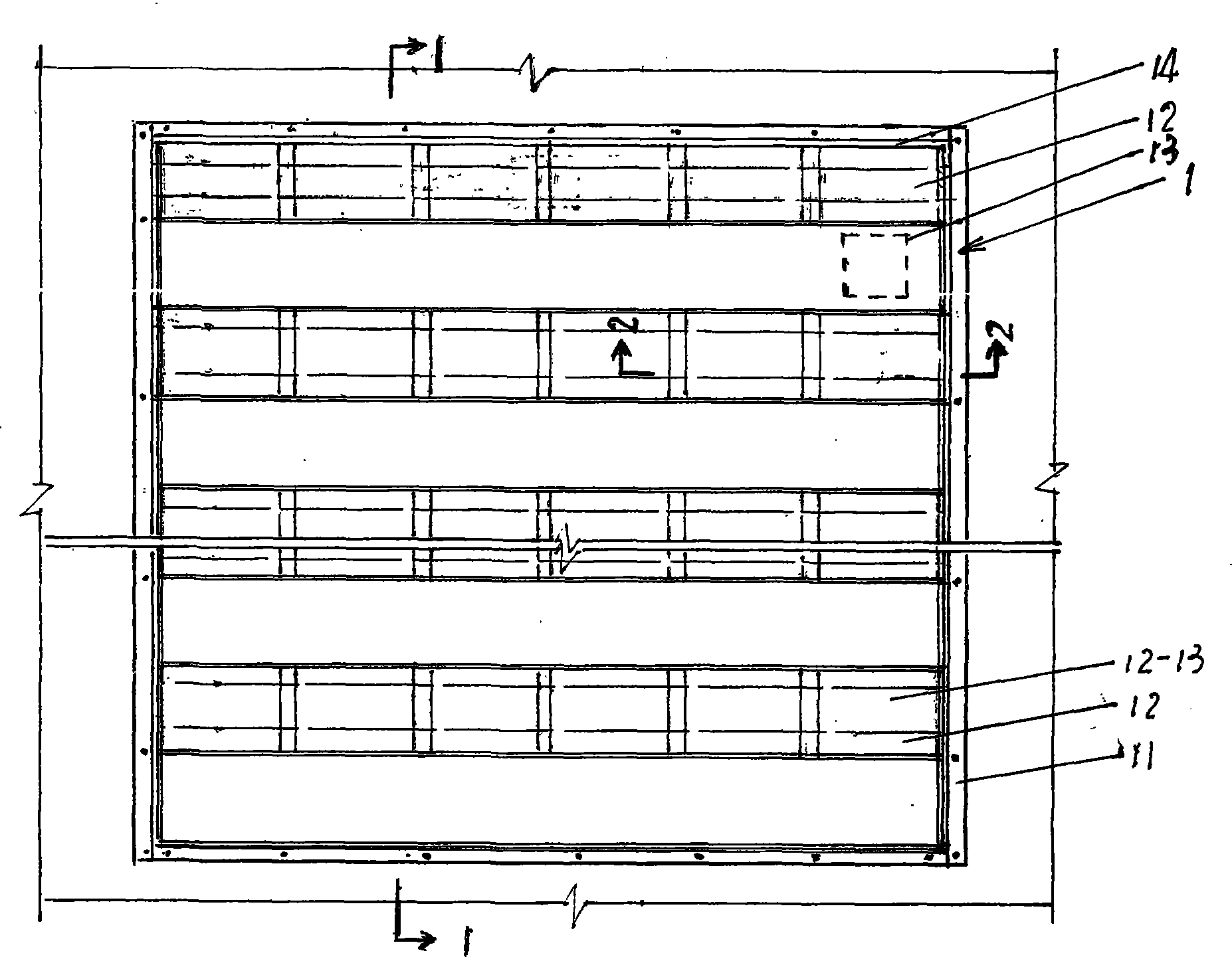 Building-integrated solar cell module curtain wall and roof