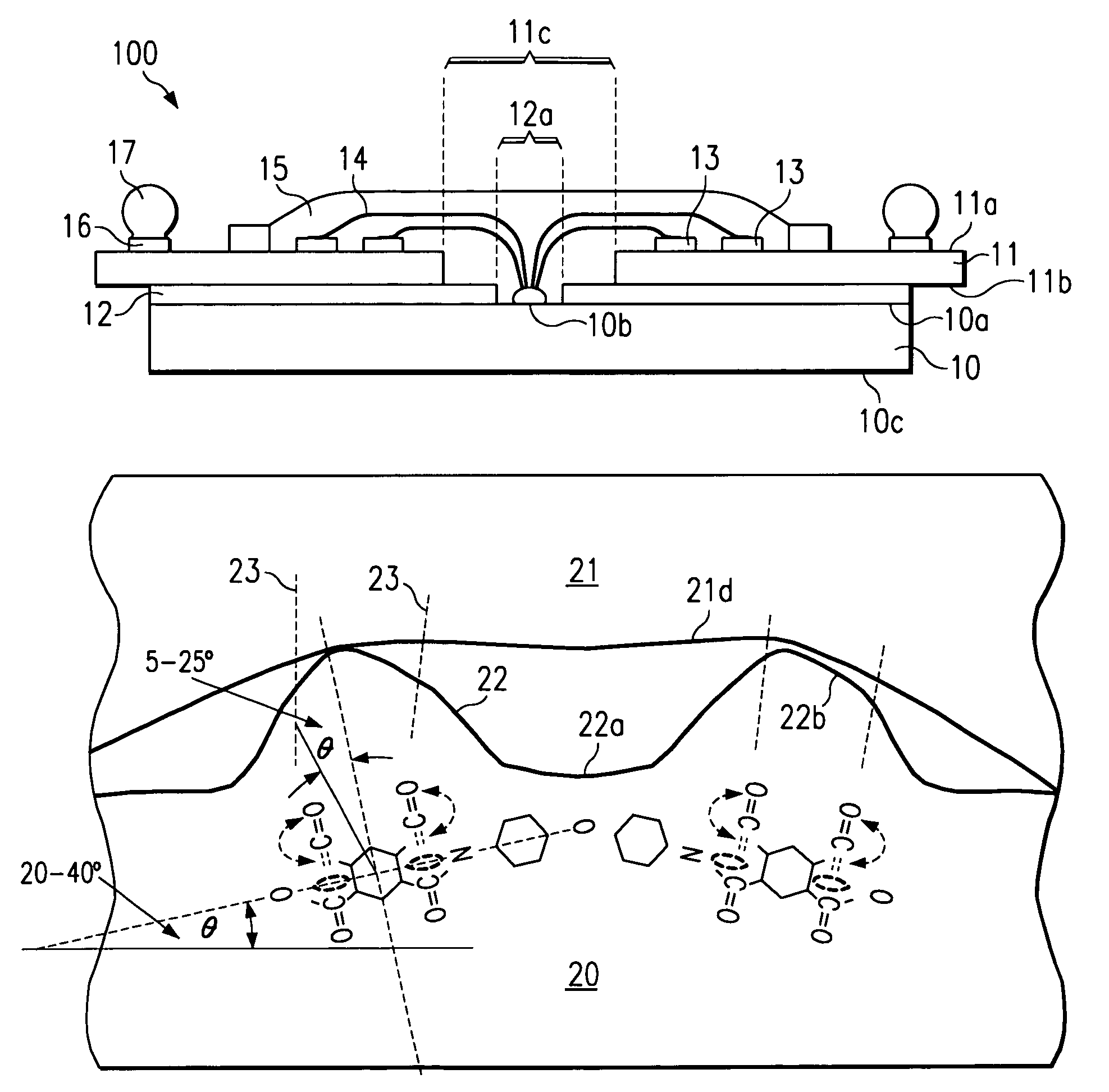 Direct attachment of semiconductor chip to organic substrate