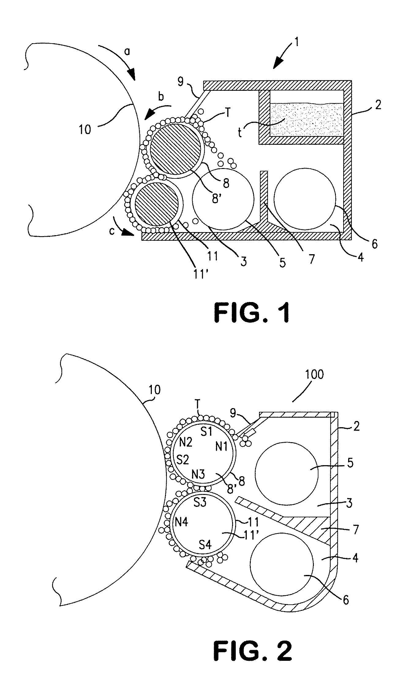 Developing method using a developer with a specified degree of compression and shearing stress