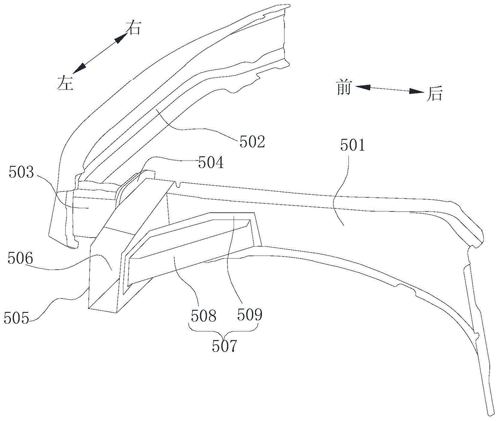 Vehicle body for vehicle and vehicle provided with vehicle body